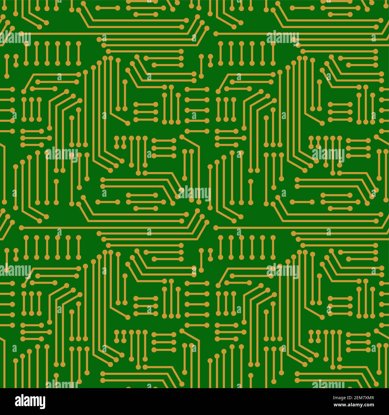 Electric circuitry pattern seamless. Microcircuit background. Circuit