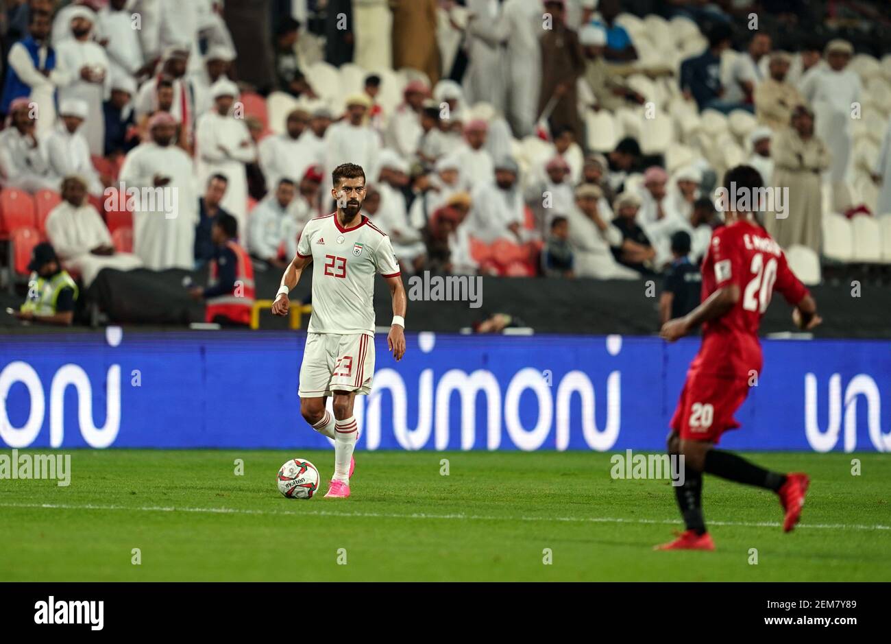 January 7, 2019 : Ramin Rezaeian of Iran during Iran v Yemen at the Al