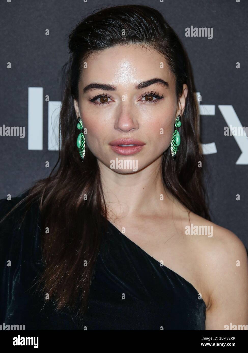 BEVERLY HILLS, LOS ANGELES, CA, USA - JANUARY 06: Actress Crystal Reed ...