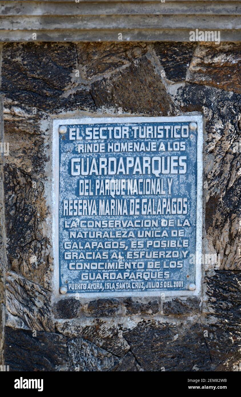 Galápagos ecuador sign hi-res stock photography and images - Alamy