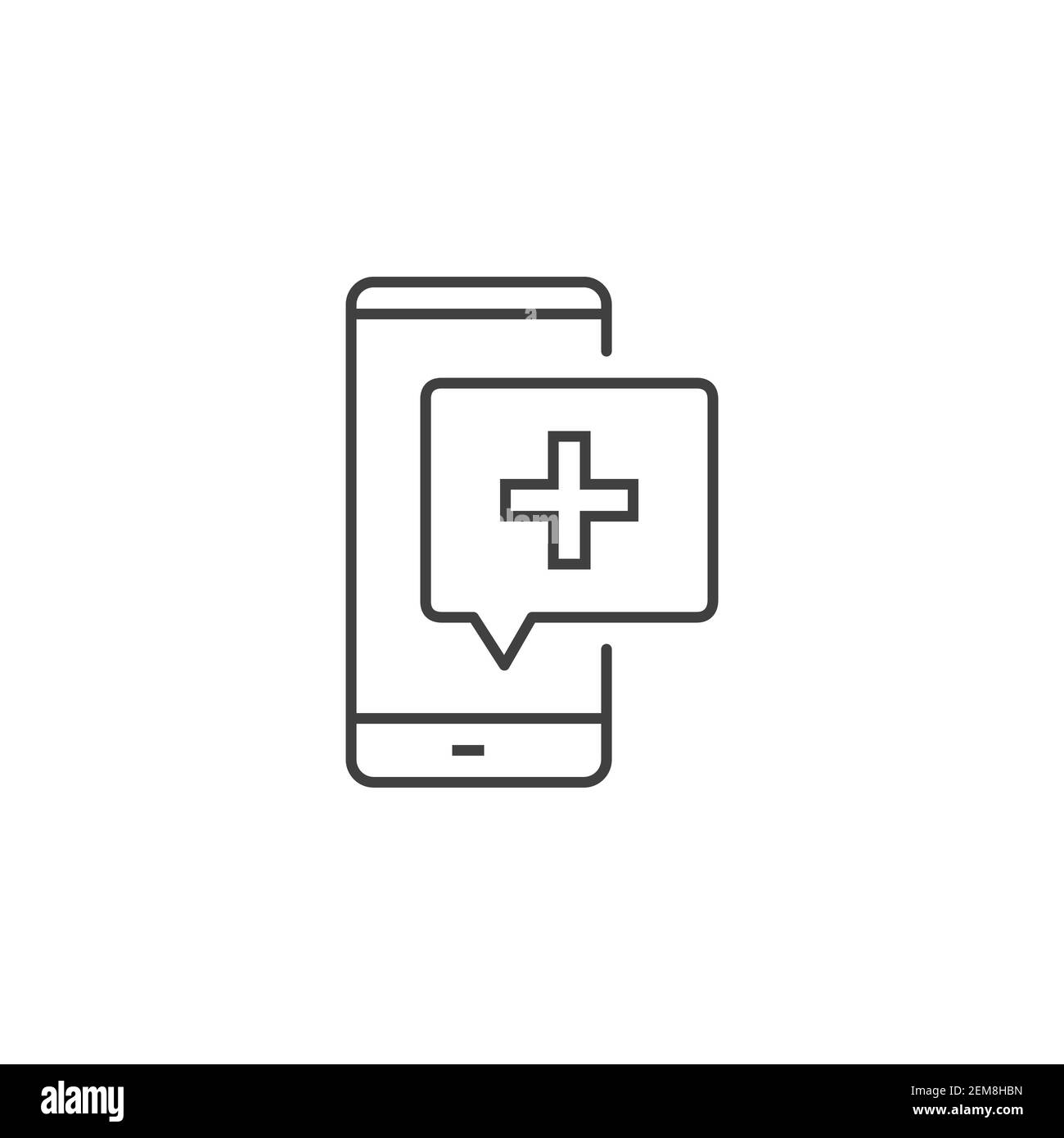 Medical Consultation Message. Stock Vector