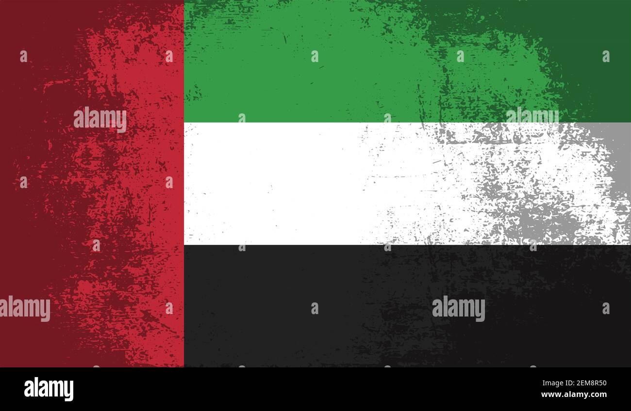 Flag of the United Arab Emirates Arabic Color Vector Eps Download Stock