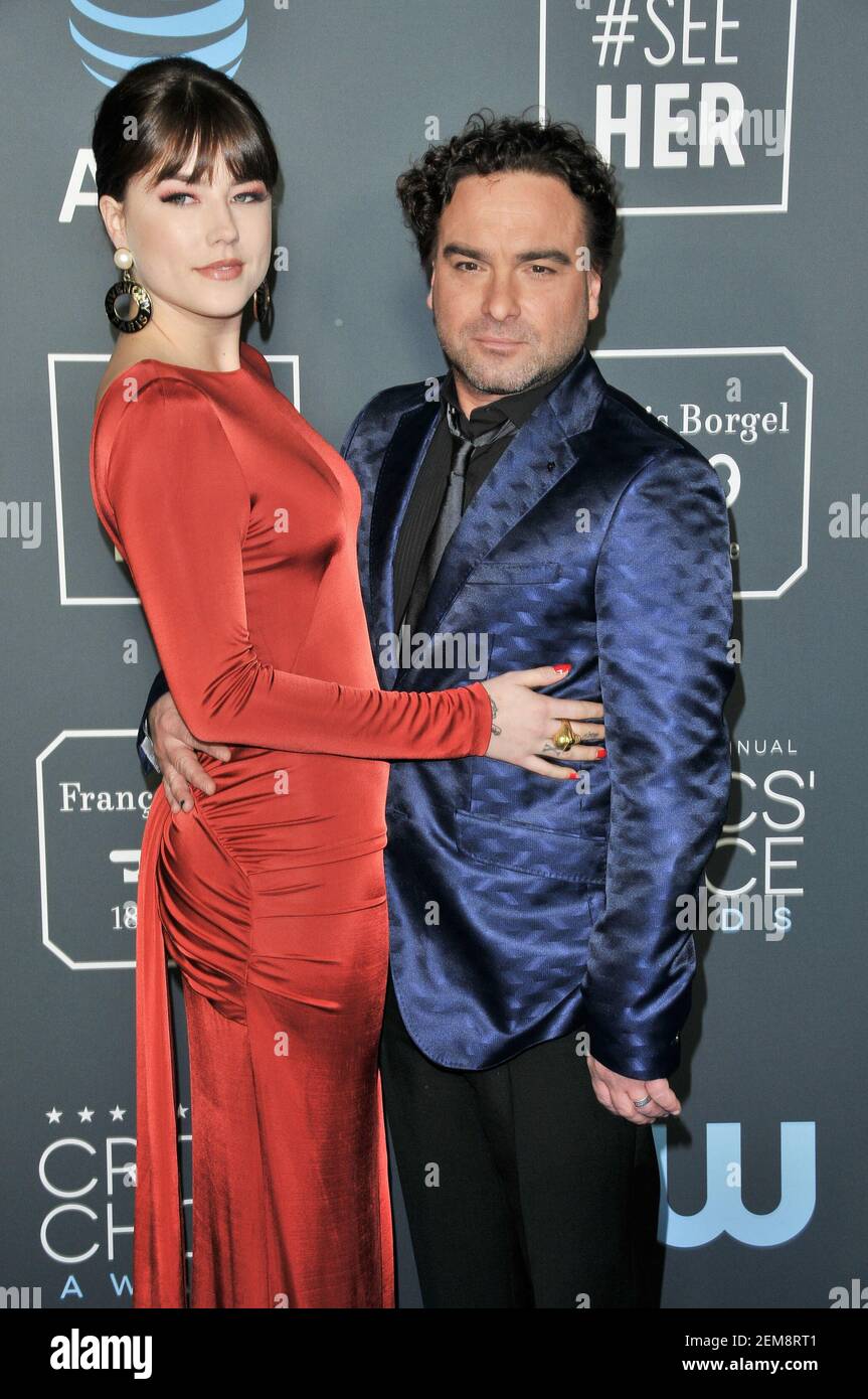 Alaina Meyer and Johnny Galecki at the 24th Annual Critics Choice