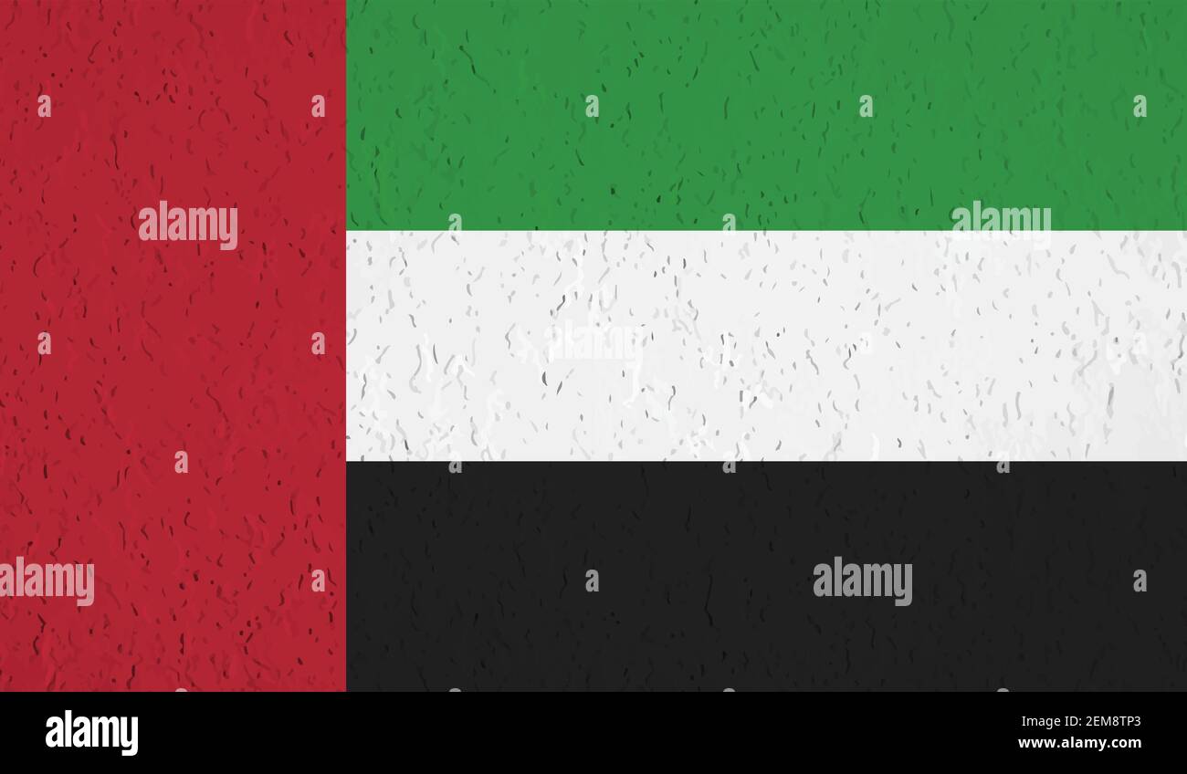 Flag of the United Arab Emirates Arabic Color Vector Eps Download Stock