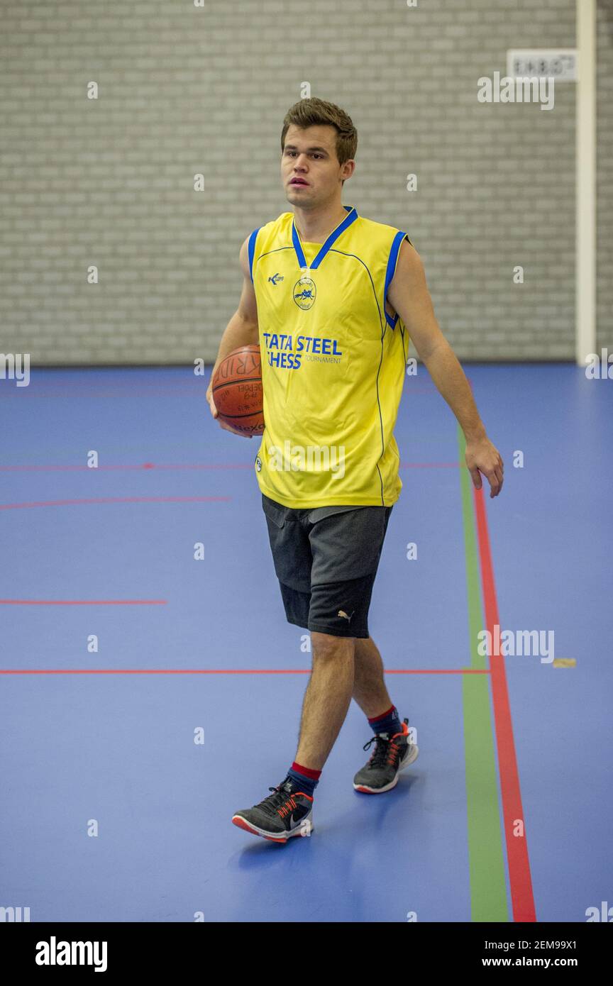 HEEMSKERK - on Thursday, January 17, world champion Magnus Carlsen and  other masters of the tata steel masters will play a basketball game against  the akrides round of the 81st edition of