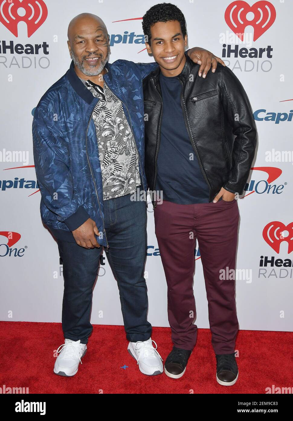 (LR) Mike Tyson and Son Miguel Leon Tyson at the 2019 iHeartRadio