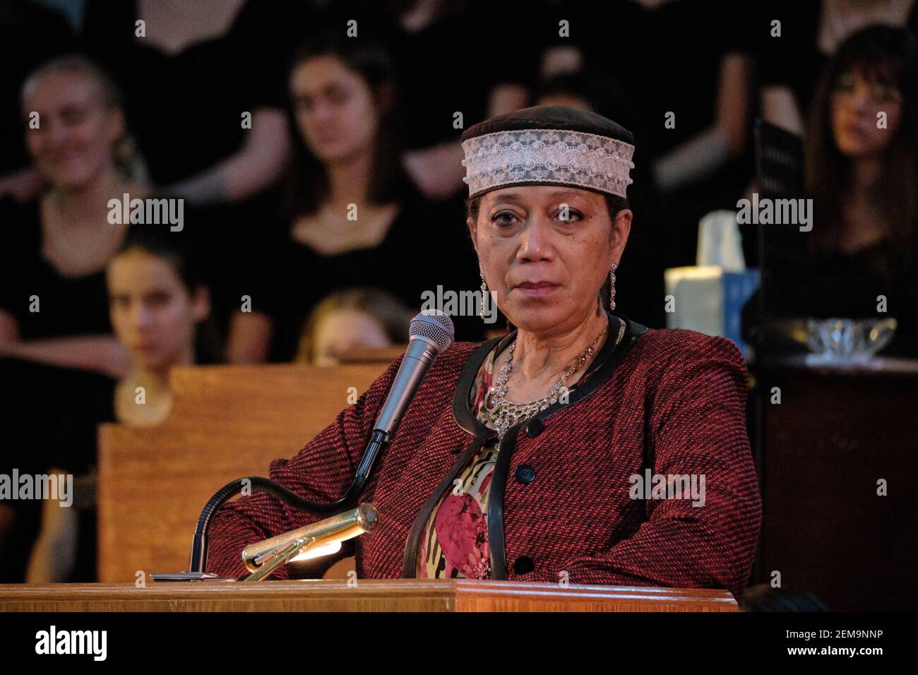 Ambassador Attallah Shabazz, the eldest daughter of Malcolm X, speaks