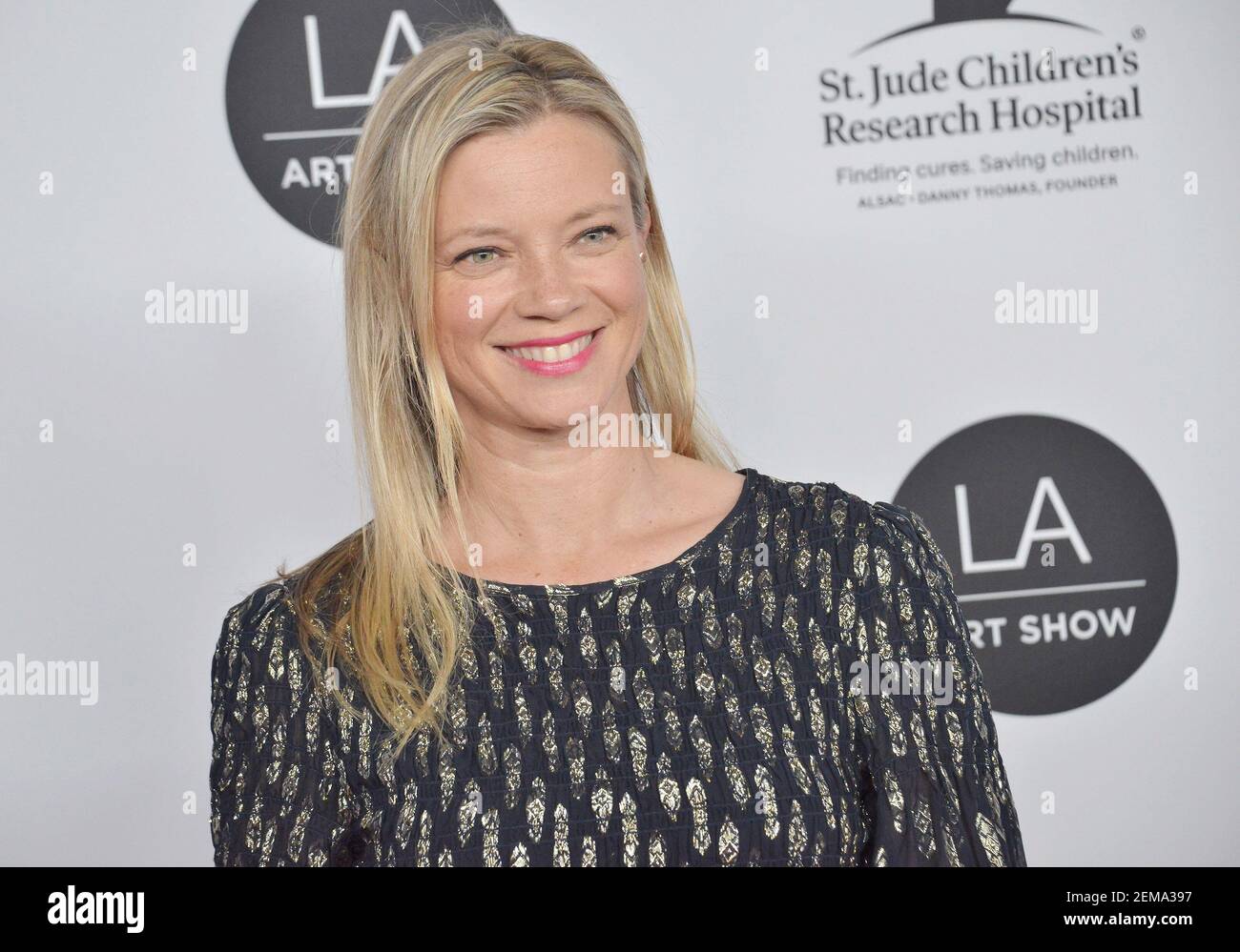 Amy Smart arrives at the LA Art Show Opening Night Gala held at the Los ...