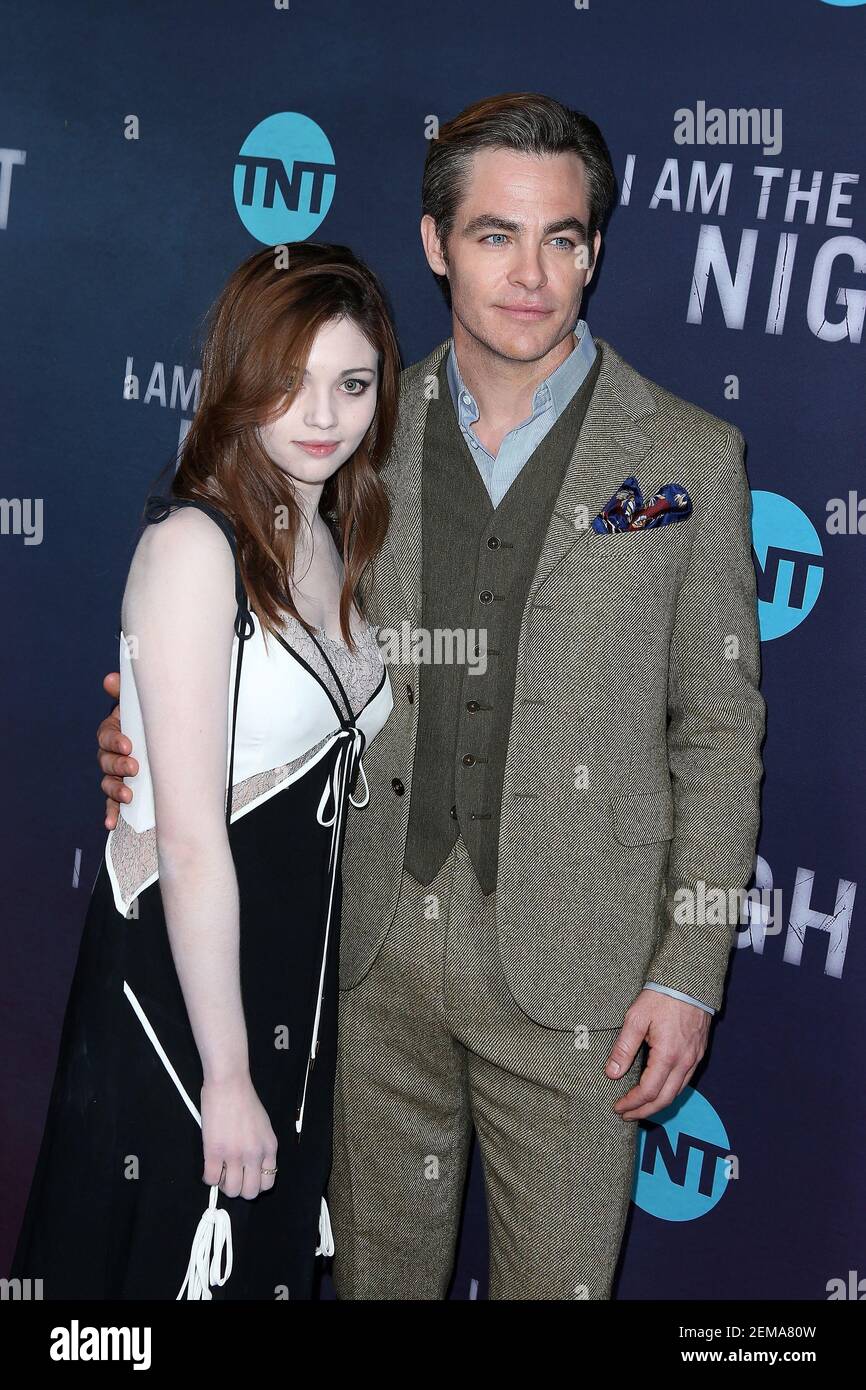 India Eisley, Chris Pine attend the Los Angeles Premiere Of TNT's "I Am(02)