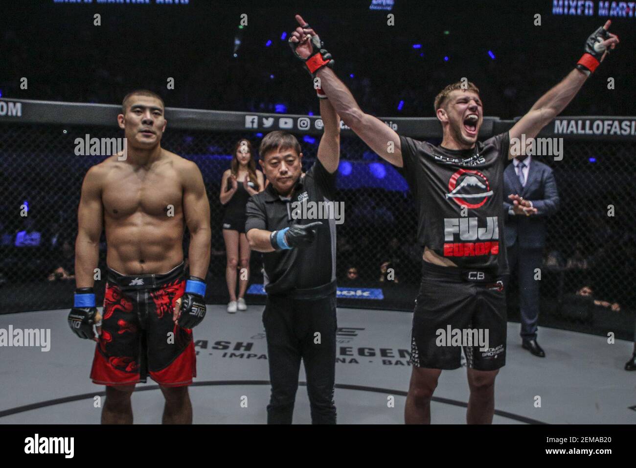 Reinier De Ridder vs Fan Rong seen here in a photo released to the ...