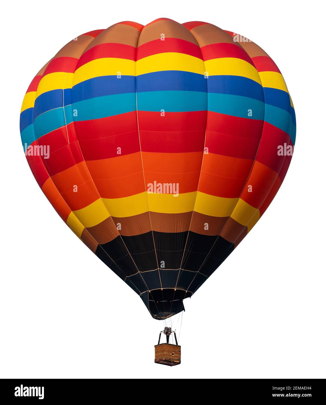 Isolated photo of hot air balloon isolated on white background Stock ...