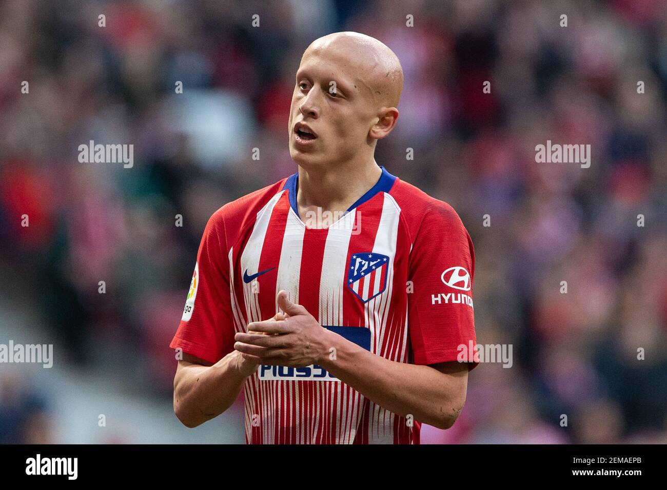 Victor Mollejo of Atletico Madrid during the match between Atletico Madrid  vs Getafe CF of La