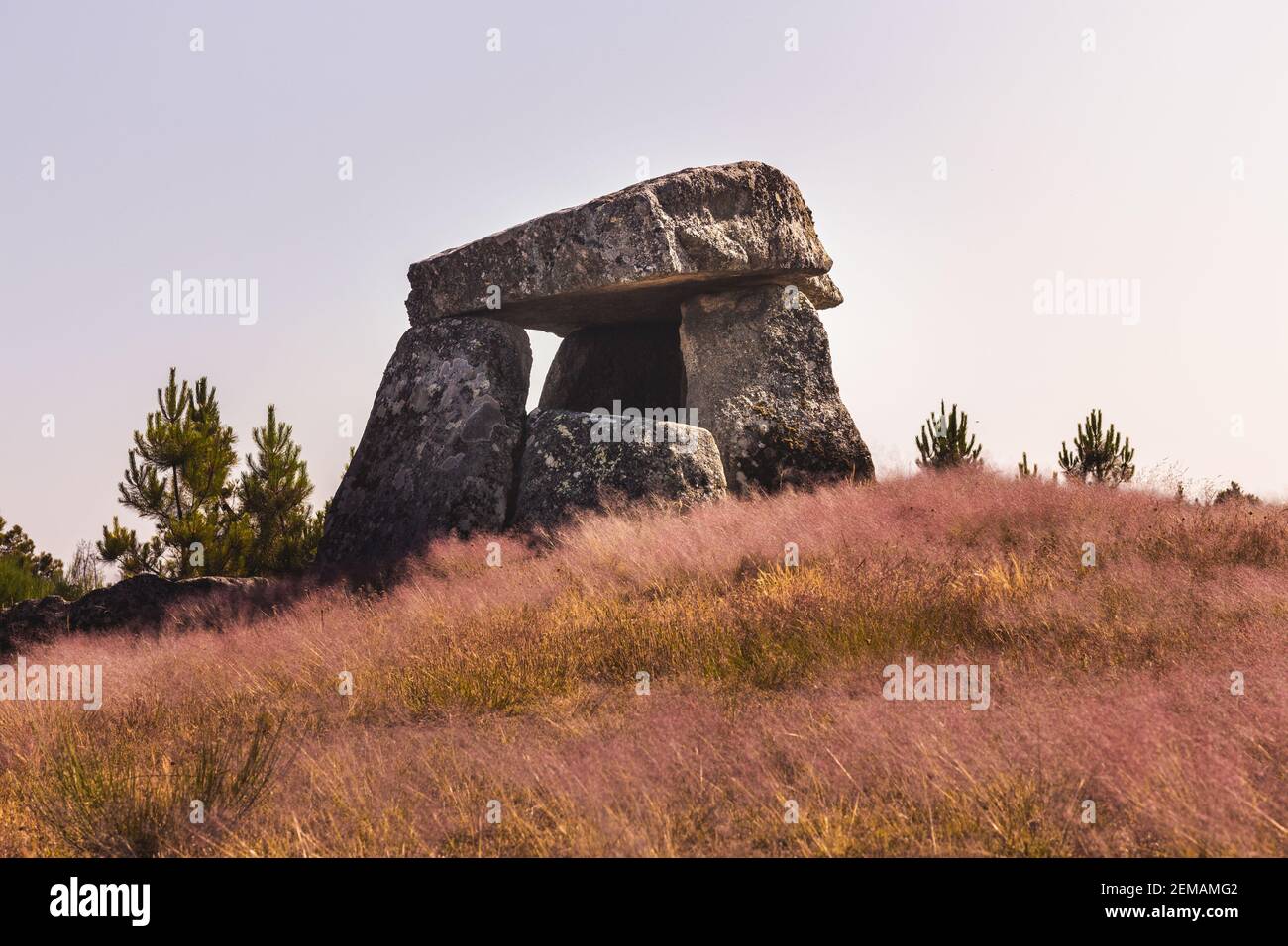 Megalithic Portuguese Dolmen Stock Photo