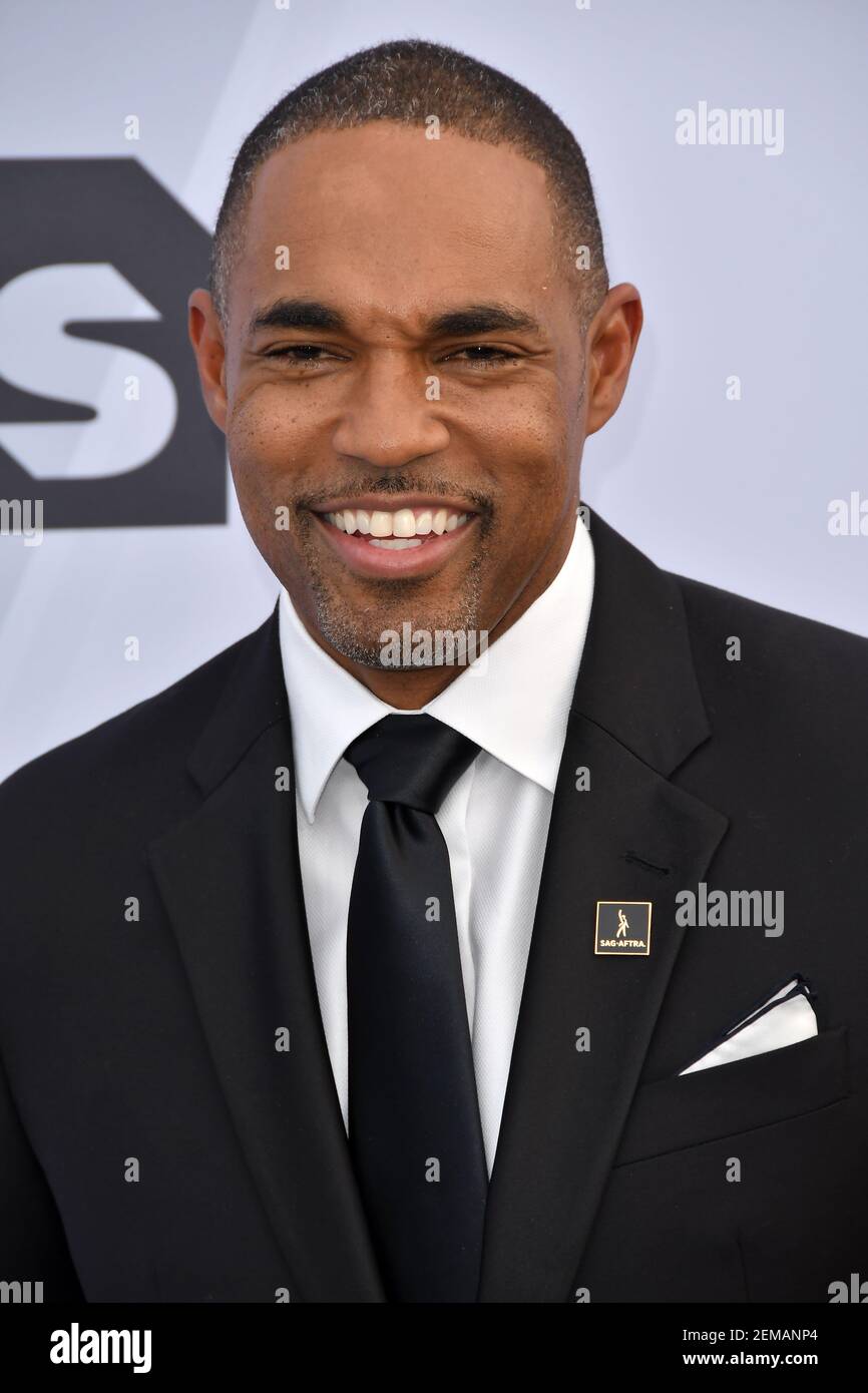Jackson George Actor Jason George arrives at the 25th annual Screen Actors Guild Awards at ...