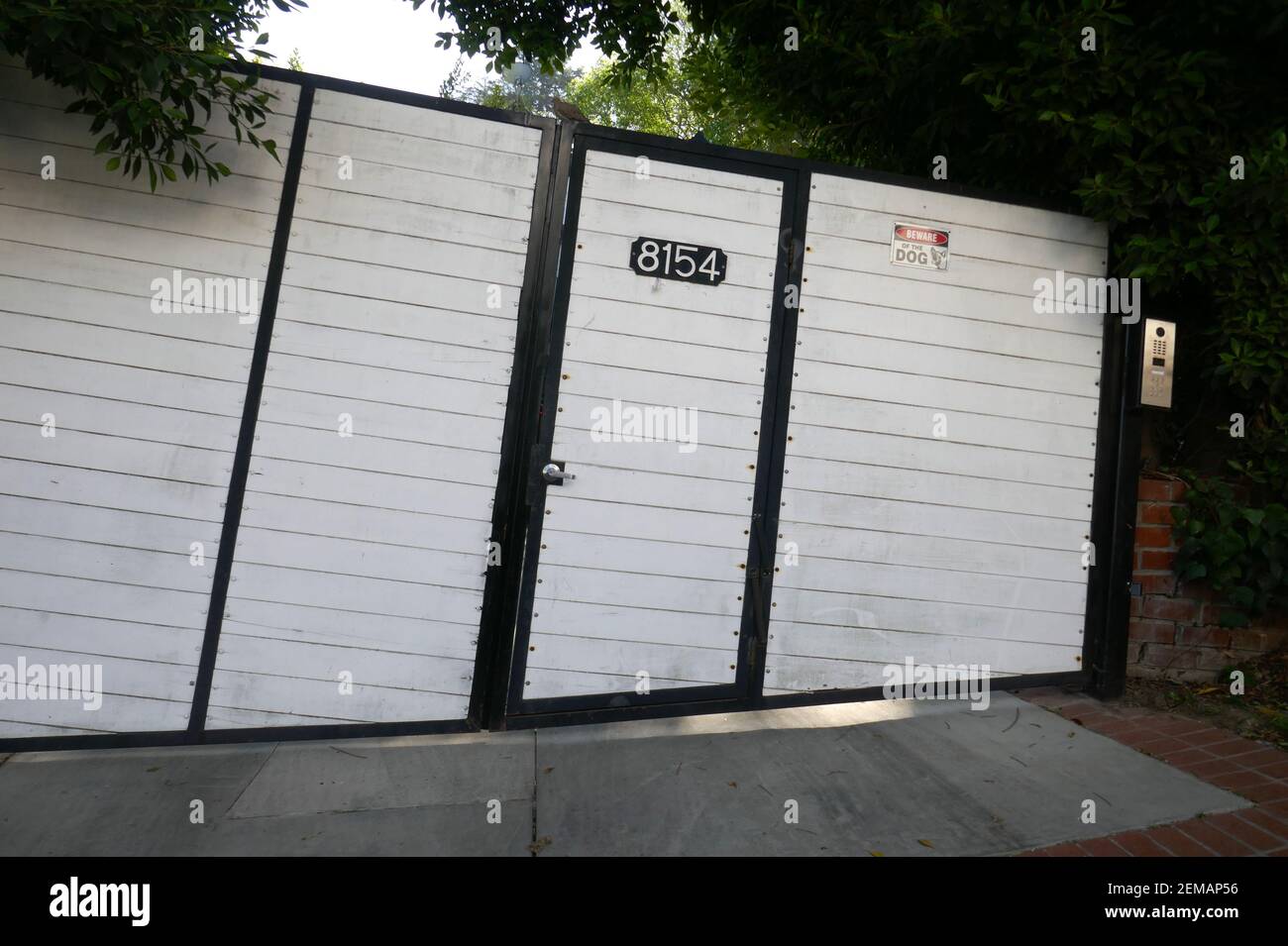 Los Angeles, California, USA 24th February 2021 A general view of atmosphere of actor Joaquin Phoenix's home/house February 24, 2021 Los Angeles, California, USA. Photo by Barry King/Alamy Stock Photo Stock Photo