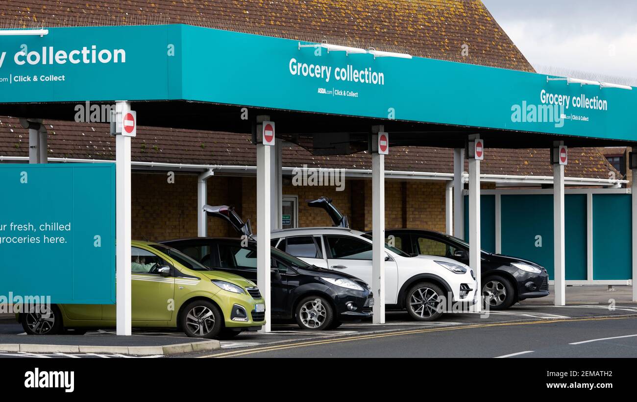 Grocery collection point asda hi-res stock photography and images - Alamy