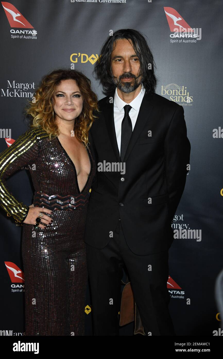 Nikka Costa, Justin Stanley arrives to the 2019 G'DAY USA Los Angeles