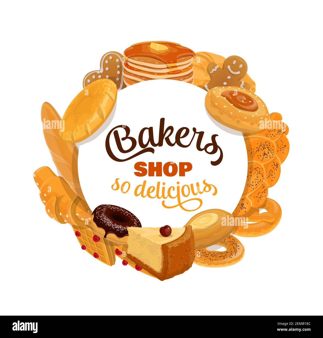 Buns with custard Stock Vector Images Alamy