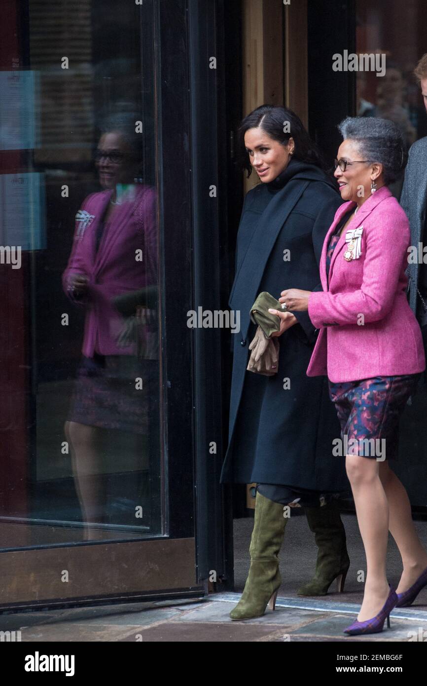 Meghan, Duchess of Sussex during a visit to the Bristol Old Vic in