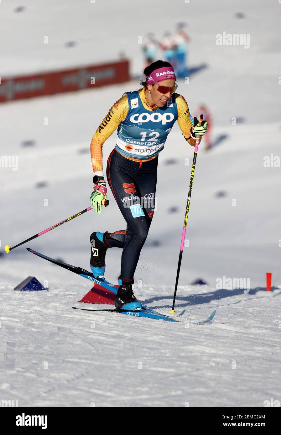 Oberstdorf, Germany. 25th Feb, 2021. Nordic skiing World Cup, cross-country, sprint classic, women