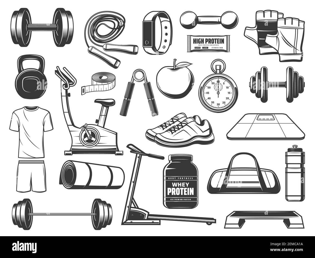Gym equipment items sale