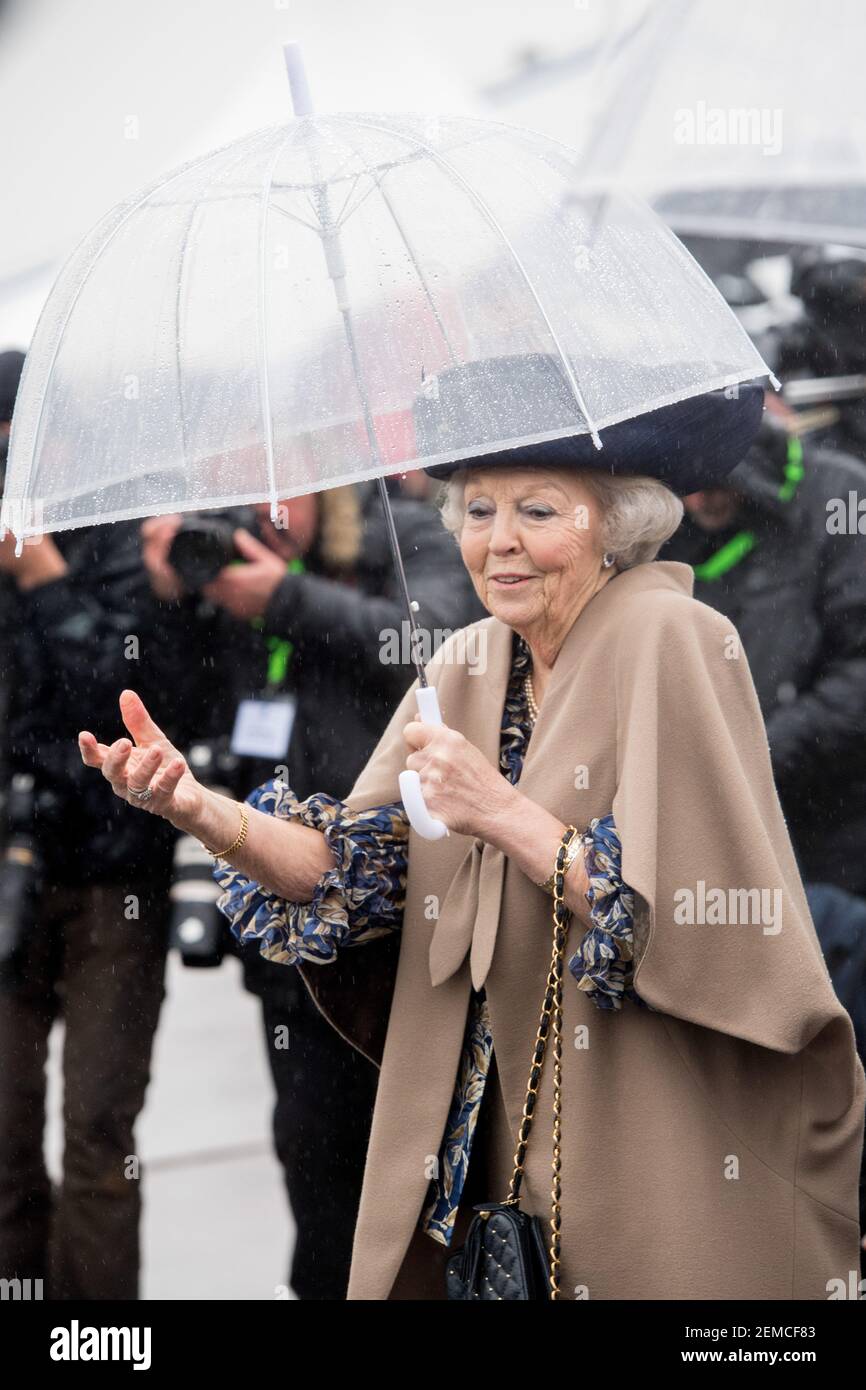 Princess Beatrix of the Netherlands attends the opening of a chamber of ...