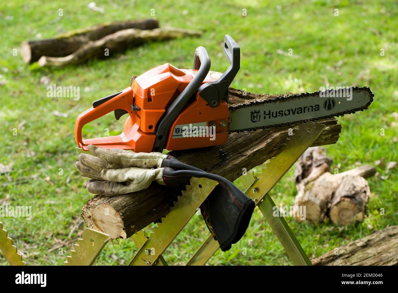 Saw logs hi-res stock photography and images - Alamy