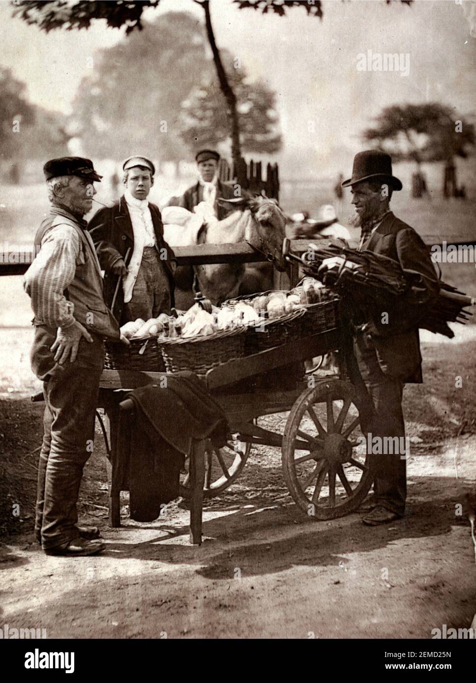 Mush Fakers and Ginger Beer Makers - 1877 photograph by Scottish photographer John Thomson. Stock Photo