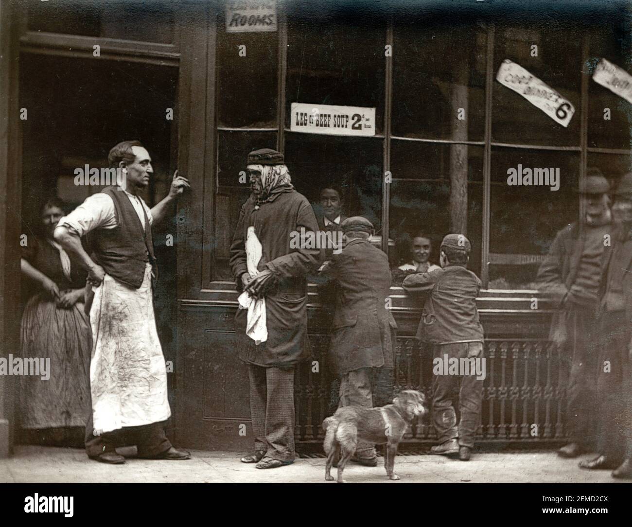 A Convict's Home from Street Life in London by John Thomson and Adolphe Smith - 1877. Stock Photo