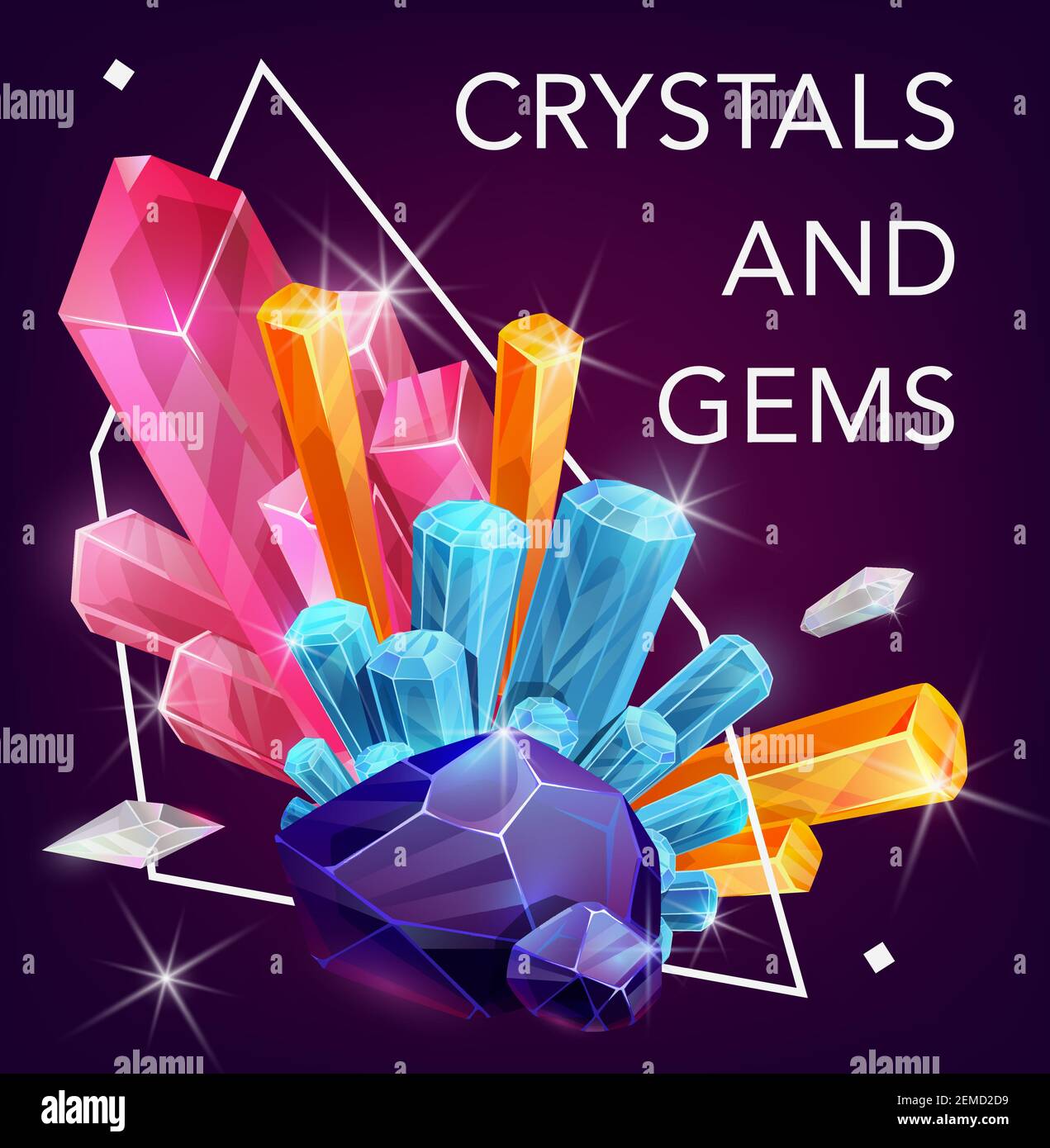 Rocks minerals and gemstones Stock Vector Images Alamy