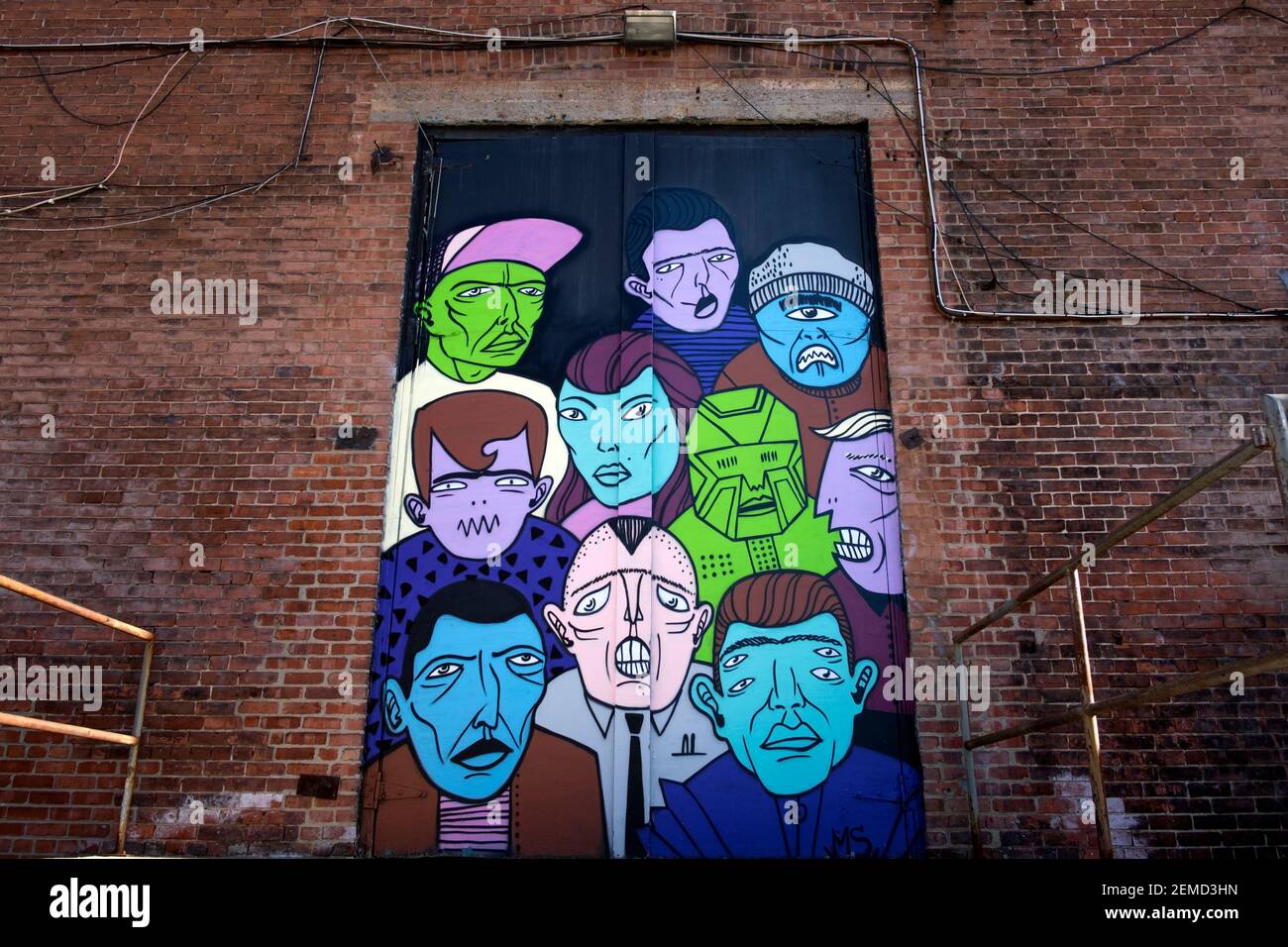Graffiti street art murals in Montreal Stock Photo Alamy