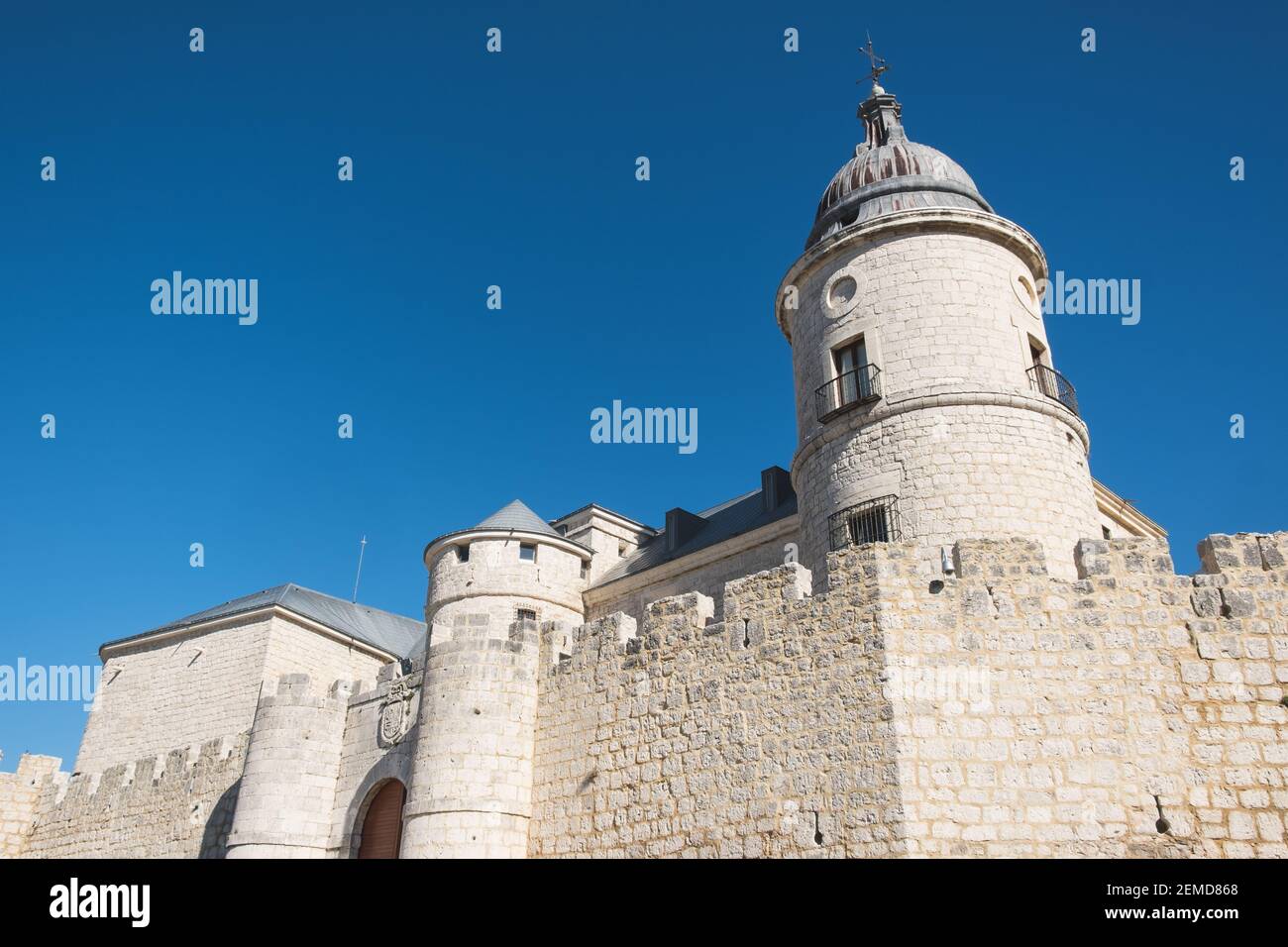 View of the Simancas Castle in Valladolid, Spain Stock Photo