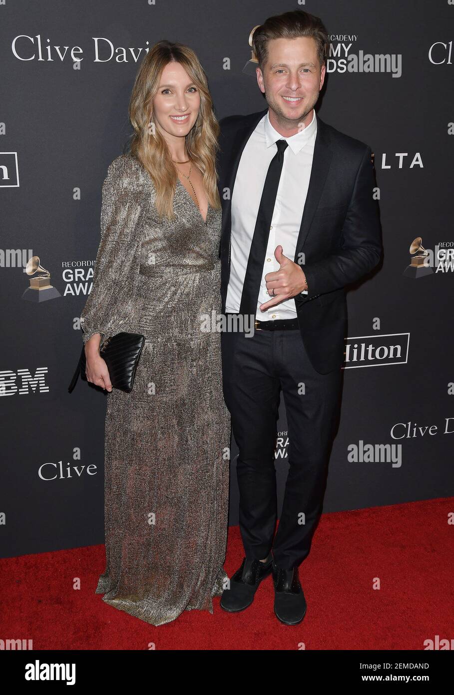 Genevieve Tedder and Ryan Tedder at the The Recording Academy And Clive