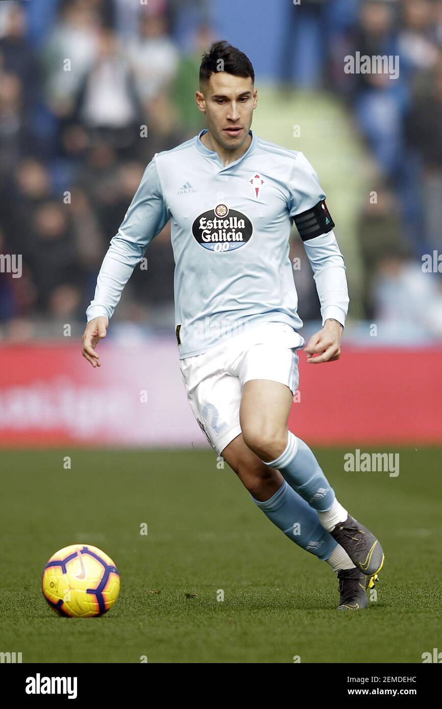 Celta de Vigo's Hugo Mallo during La Liga match. February 09,2019 ...
