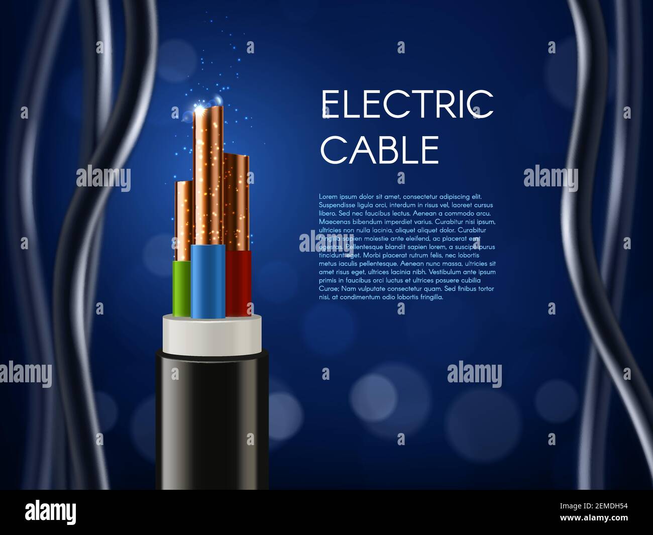 Cable cross section Stock Vector Images Alamy