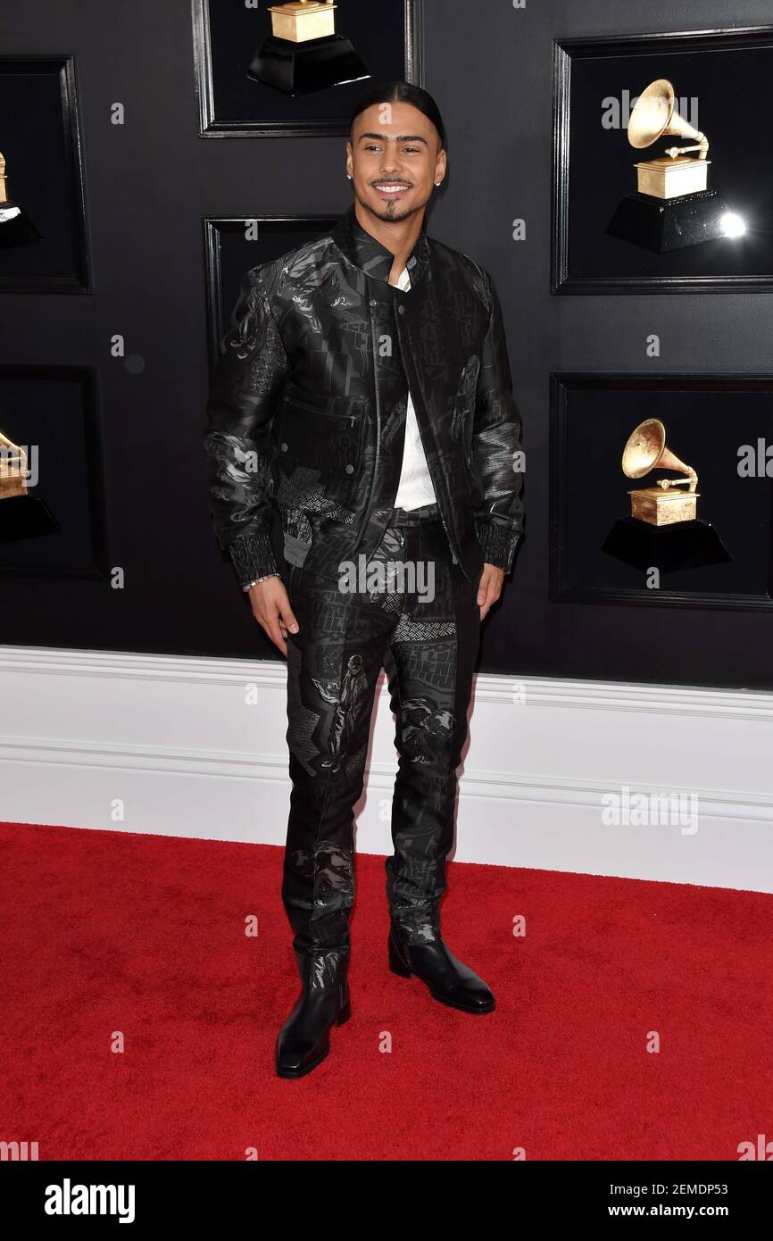Quincy arrives at the 61st Annual Grammy Awards red carpet at the