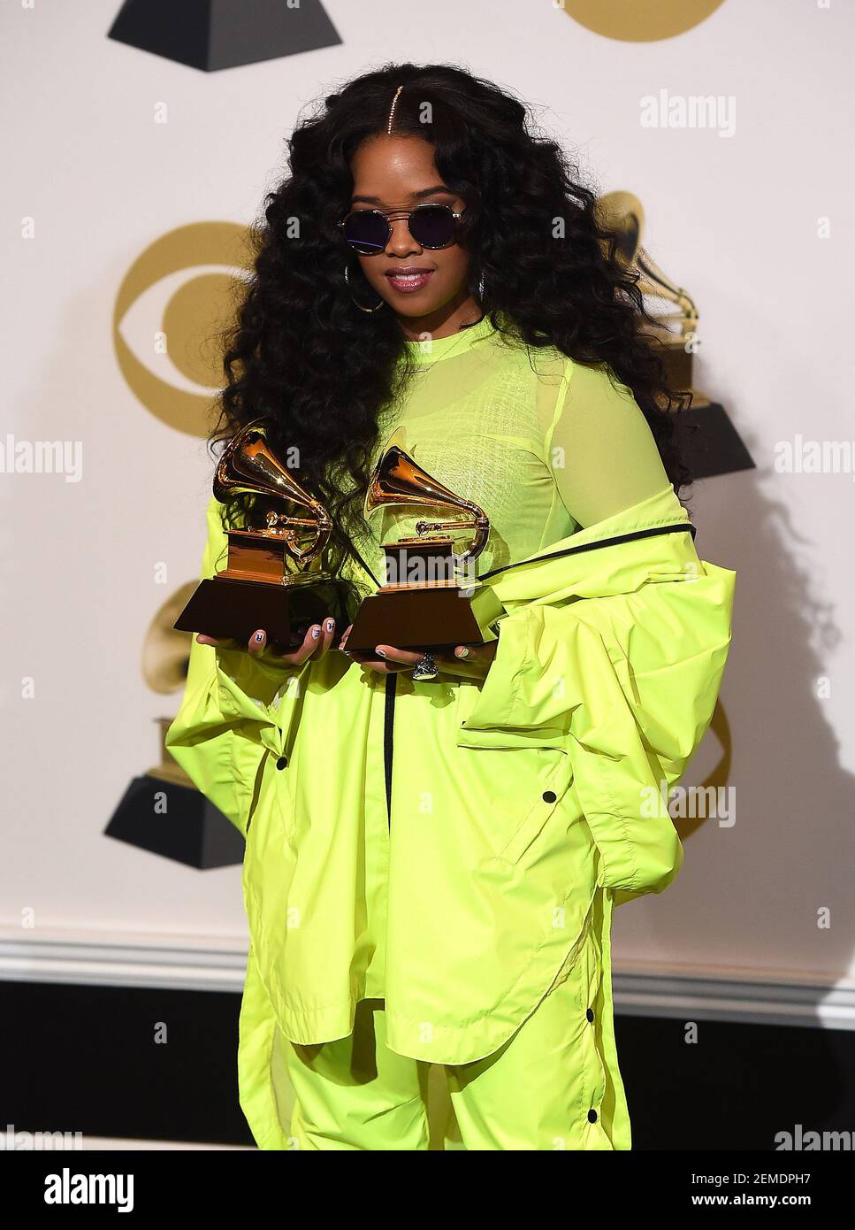 LOS ANGELES - FEBRUARY 10: H.E.R, winner of Best R&B Performance for ...