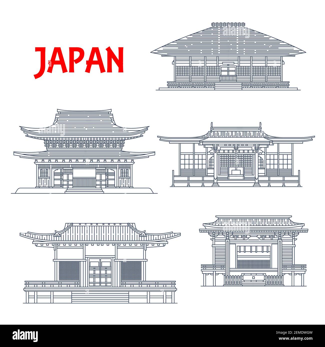 How to Draw a Japanese Temple Building in the Snow - YouTube