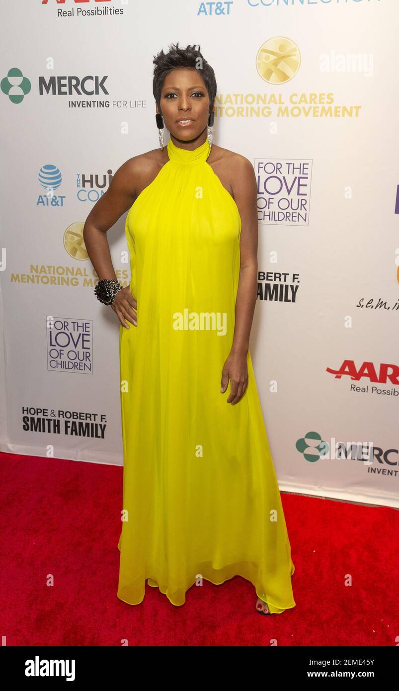 Tamron Hall wearing dress by Cushnie attends For the Love of Our