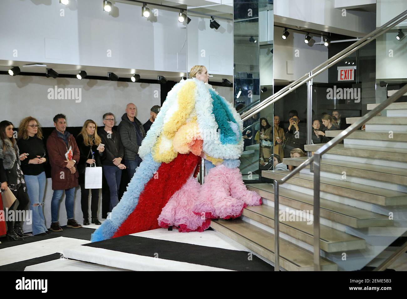 Gwendoline Christie walks on the runway during the Tomo