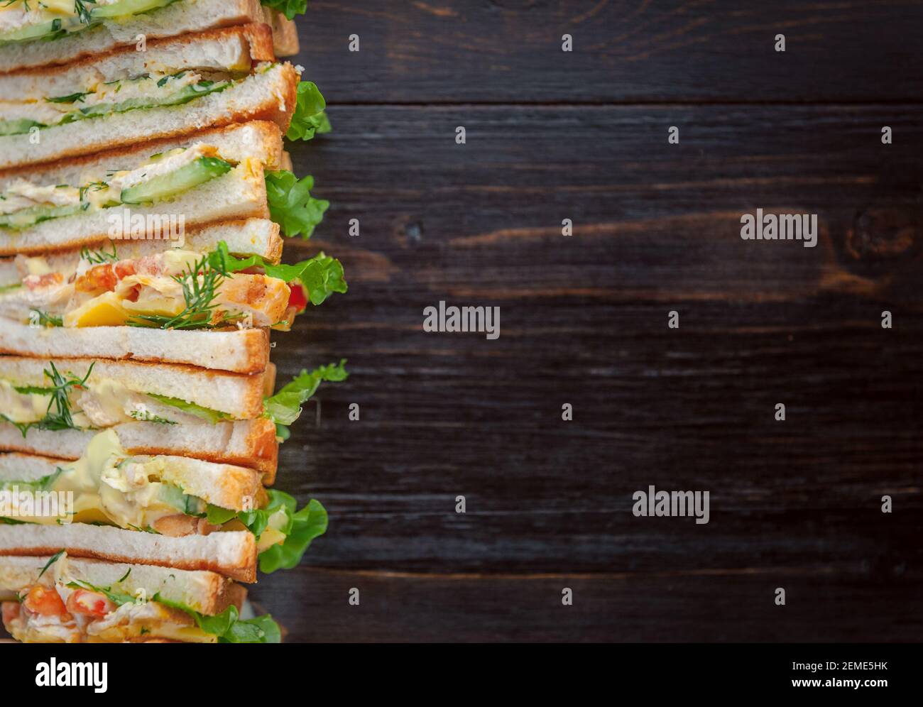 delicious homemade sandwich in rustic style Stock Photo - Alamy