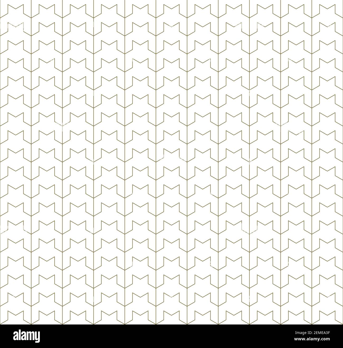 Seamless geometric pattern . Brown and white colors. Stock Vector