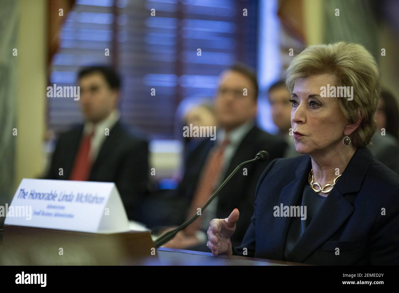 Linda McMahon, Administrator of the U.S. Small Business Administration ...