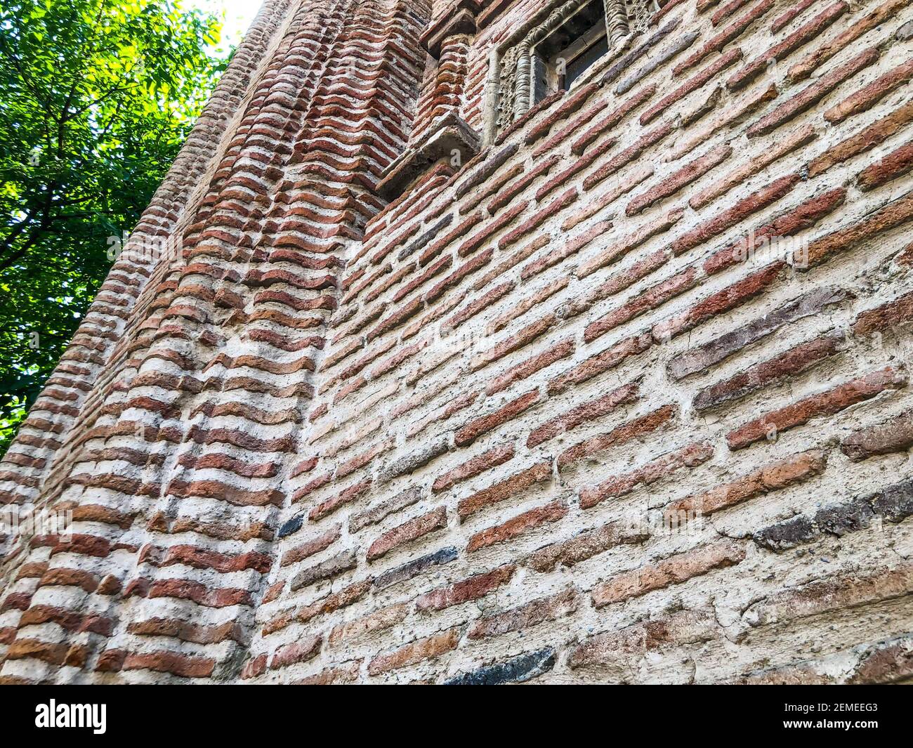 Brick wall of the church. orthodox church ,Close view Stock Photo - Alamy