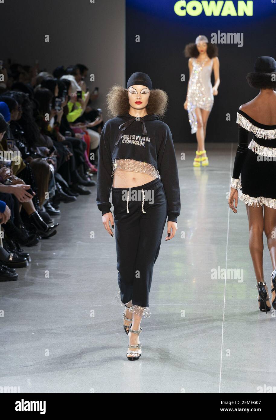 Model walks runway for Christian Cowan Fall/Winter collection show at ...