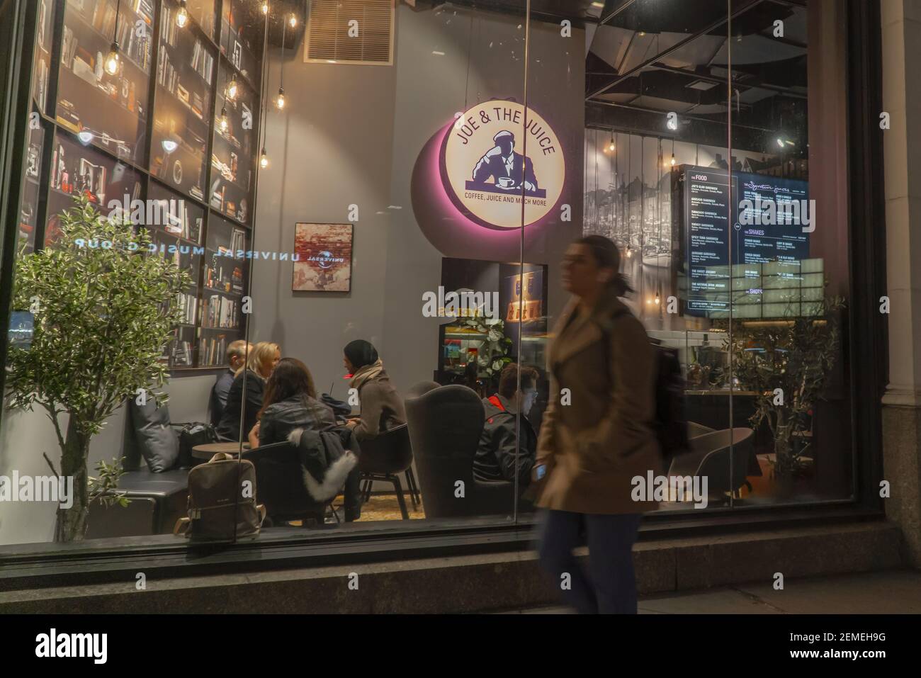 A Joe & the Juice store in Midtown Manhattan in New York on Tuesday