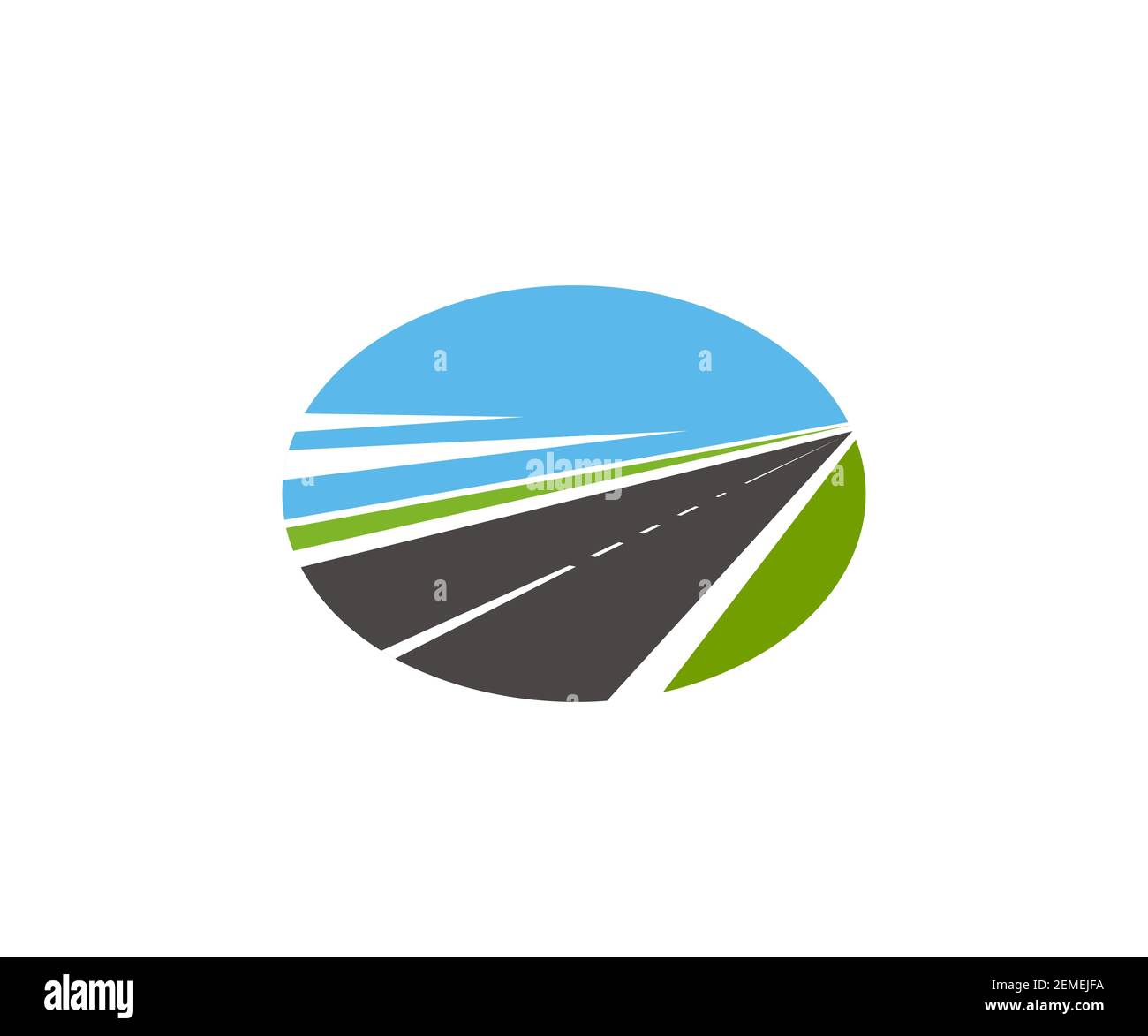 Road pathway and highway icons, vector path route drives, vector sign ...