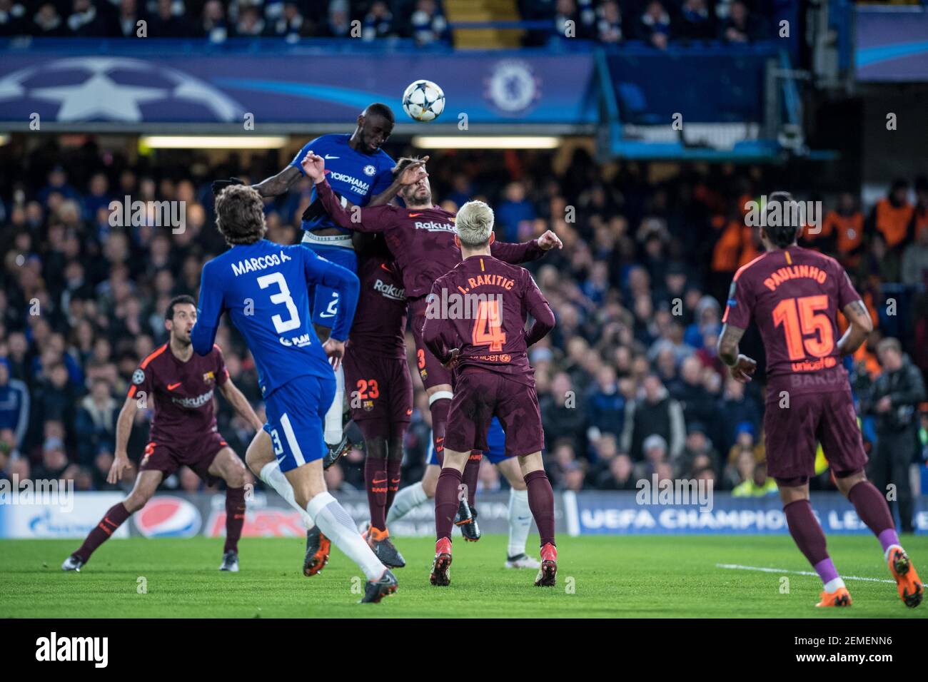 London England February Gerard Pique During The Uefa Champions League Round Of 16 First Leg Match Between Chelsea Fc And Fc Barcelona At Stamfo Stock Photo Alamy London England February Gerard Pique During The Uefa Champions League Round Of 16 First Leg Match Between Chelsea Fc And Fc Barcelona At Stamfo Stock Photo Alamy