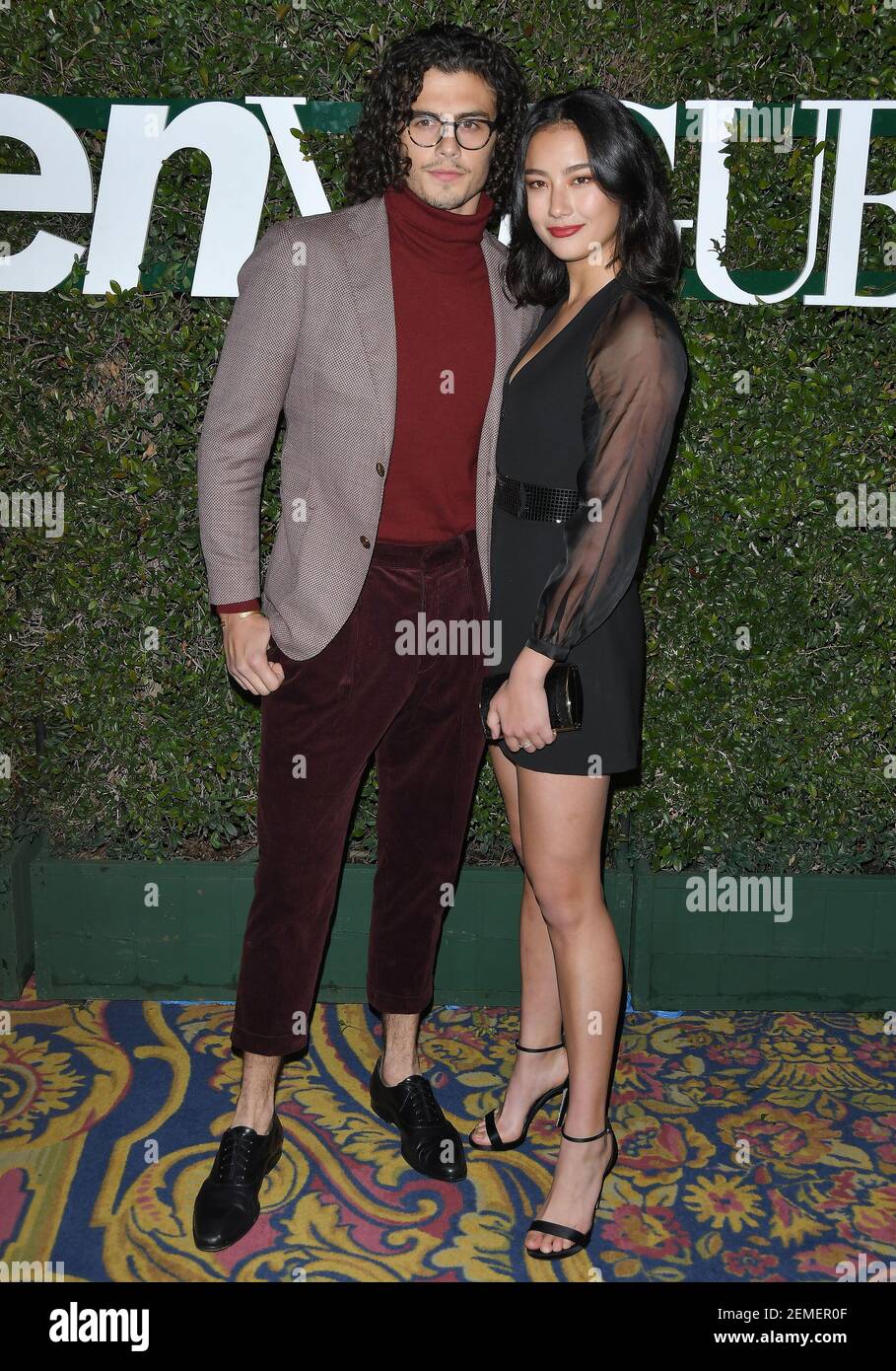 (L-R) Tommy Martinez and Adeline Rudolph at Teen Vogue's 2019 Young