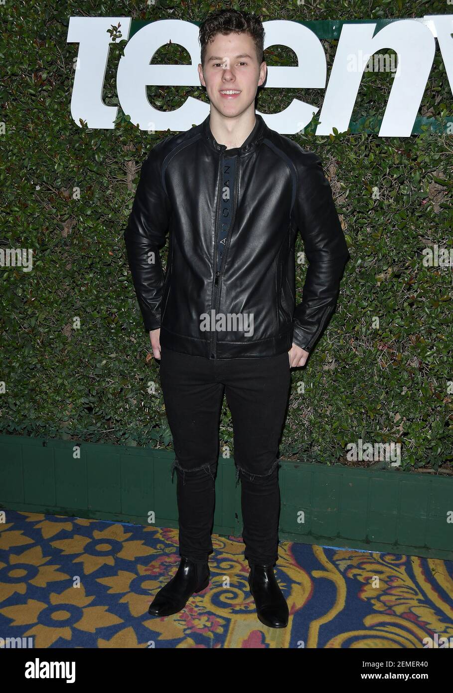Nolan Gould arrives at Teen Vogue's 2019 Young Hollywood Party held at